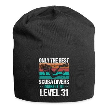 31 Scuba Diving Level 31 Year Diver Snorkeling - Jersey Beanie - black - Front