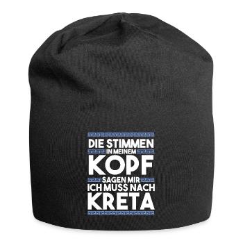 Die Stimmen in meinem Kopf sagen mir ich muss nach - Jersey-Beanie - Schwarz - Vorne