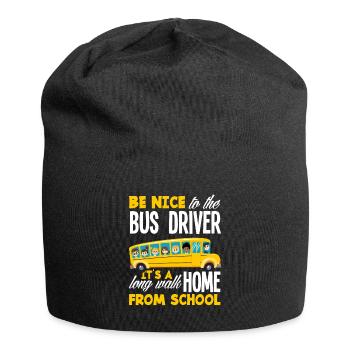 Funny school bus driver school bus bus driver - Jersey Beanie - black - Front