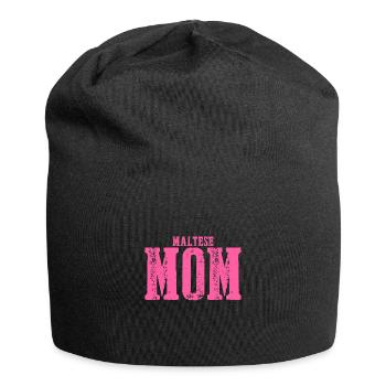 Maman maltaise Chien - Bonnet en jersey - noir - Devant