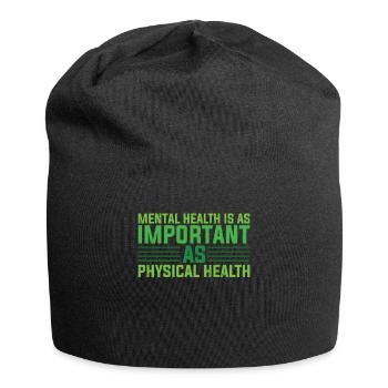Santé mentale Stabilité mentale - Bonnet en jersey - noir - Devant