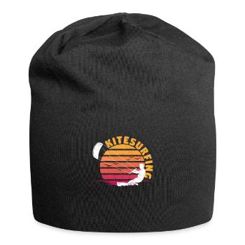 Kitesurfen Kiteboarding Kitesurfer Wassersport - Jersey-Beanie - Schwarz - Vorne