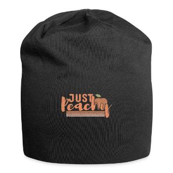 Retro Just Peach Beach 2022 Tropical Hello Summer - Jersey Beanie - black - Front