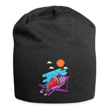 Watermelon Beach 2022 Tropical Hello Summer - Jersey-Beanie - Schwarz - Vorne