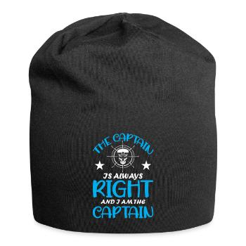 Le capitaine a toujours raison et je suis le capitaine - Bonnet en jersey - noir - Devant