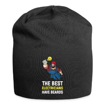 Electricians Have Beard's Electrician Gift - Jersey Beanie - black - Front
