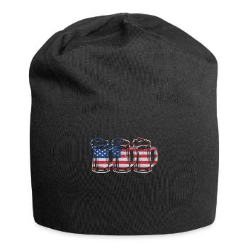 USA Beer Independence Day Buveur de bière - Bonnet en jersey - noir - Devant