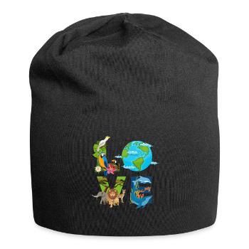 Earth, Love Animals, Environment, Climate Change, Day of - Jersey Beanie - black - Front