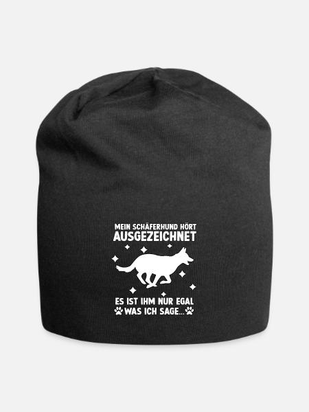 Hundesport Schäferhund für Hundehalter Schäferhund - Jersey-Beanie - Schwarz