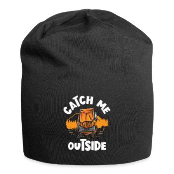 I Love Walking Outside Outdoor Berge Wandern - Jersey-Beanie - Schwarz - Vorne