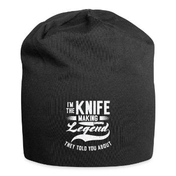 Knifemaking Knife Making Bladesmith Smithing Knife - Jersey Beanie - black - Front