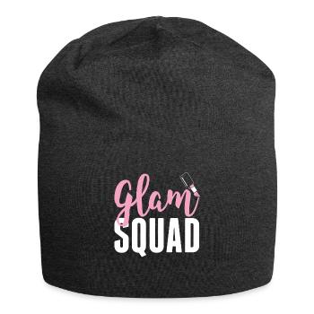 Glam Squad Funny Makeup Cheer - Jersey Beanie - charcoal grey - Front