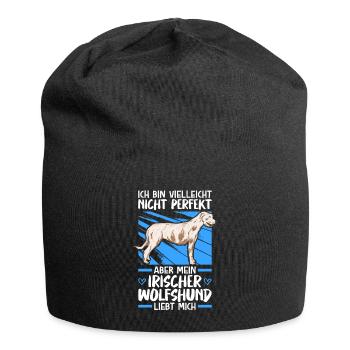 Mein Irischer Wolfshund liebt mich Wolfhound - Jersey-Beanie - Schwarz - Vorne