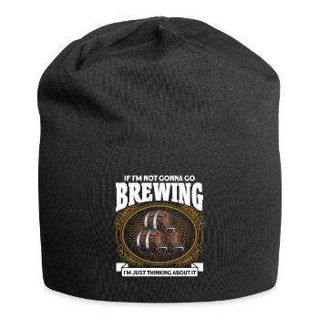 Brauen Ich denke nur darüber nach Brauer - Jersey-Beanie - Schwarz - Vorne