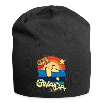 Schöne Souvenir-Geschenkidee guadeloupe gwada 971 - Jersey-Beanie - Schwarz - Vorne