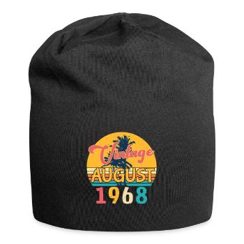Born August 1968 - Jersey Beanie - black - Front