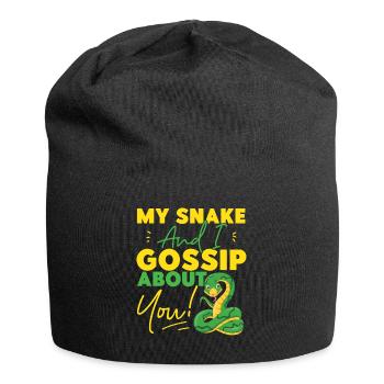 Serpent Serpent Mon Serpent Et Moi - Bonnet en jersey - noir - Devant
