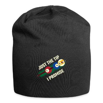 Juste le conseil que je promets cadeau de billard - Bonnet en jersey - noir - Devant