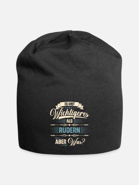 Rudern Ruderer Ruderboot - Jersey-Beanie - Schwarz