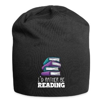 Lesen - Jersey-Beanie - Schwarz - Vorne