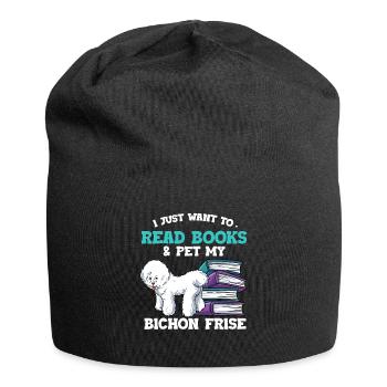 Lesen - Jersey-Beanie - Schwarz - Vorne