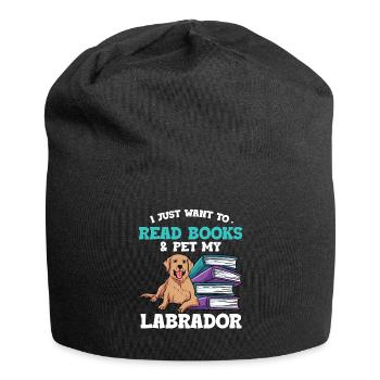 Lesen - Jersey-Beanie - Schwarz - Vorne
