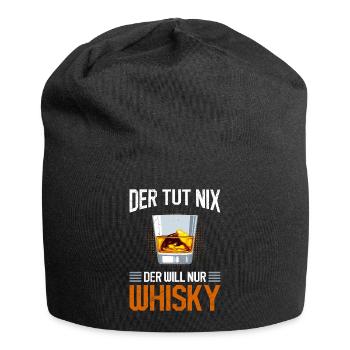 Whiskytrinker der Will nur Whisky - Jersey-Beanie - Schwarz - Vorne