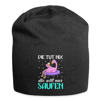 Die tut nix die will nur saufen Party Festival - Jersey-Beanie - Schwarz - Vorne
