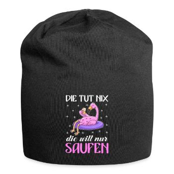 Die tut nix die will nur saufen Party Festival - Jersey-Beanie - Schwarz - Vorne