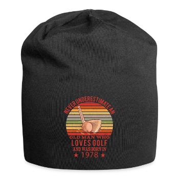 Golfeur Golfeur Né 1978 Anniversaire - Bonnet en jersey - noir - Devant