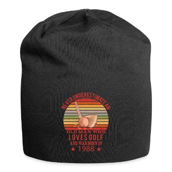 Golfer Golfer Born 1988 Birthday - Jersey Beanie - black - Front