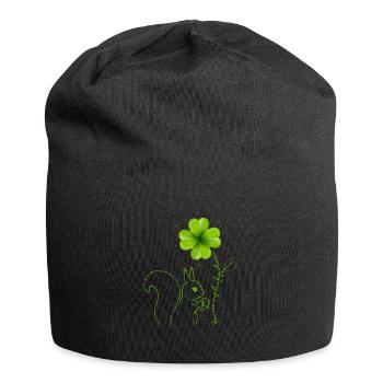 You Are My Lucky Charm Squirrel - Jersey Beanie - black - Front