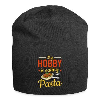 La nourriture italienne Mon passe-temps est de manger des pâtes - Bonnet en jersey - charbon - Devant