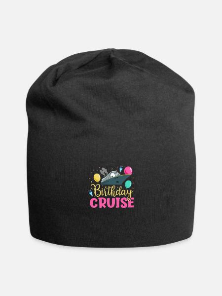Kreuzfahrt Geburtstag - Jersey-Beanie - Schwarz