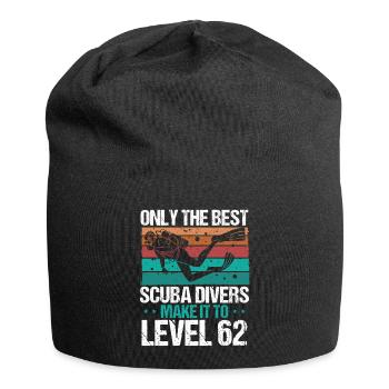 62 Scuba Diving Level 62 Year Diver Snorkeling - Jersey Beanie - black - Front