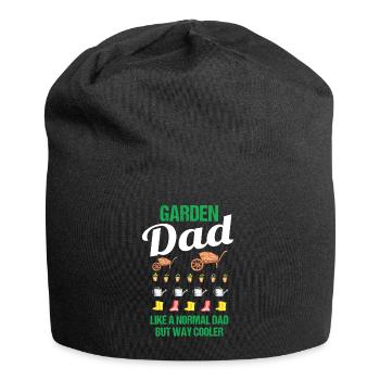 Garten Papa Lustiger Spruch Geschenk Herren - Jersey-Beanie - Schwarz - Vorne