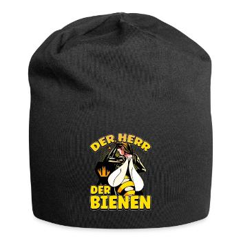 Herr Der Bienen Imker Bienenflüster Biene - Jersey-Beanie - Schwarz - Vorne