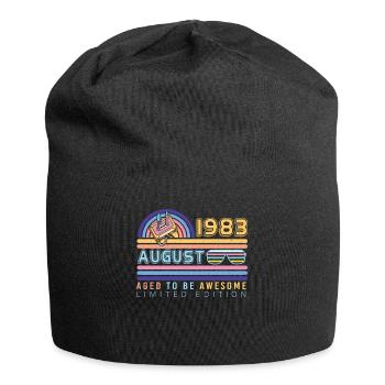 Birthday greeting August 1983 - Jersey Beanie - black - Front