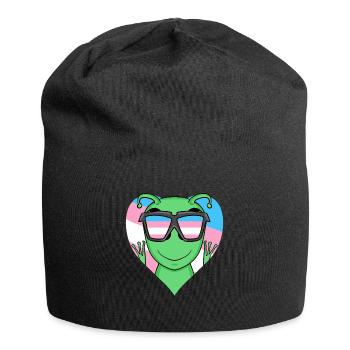 Transgender Transsexuell Alien Geschenk - Jersey-Beanie - Schwarz - Vorne