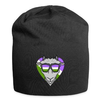 Genderqueer Chèvre - Bonnet en jersey - noir - Devant