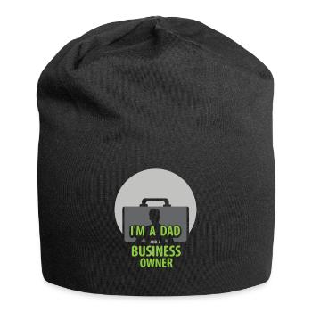 Ich Bin Ein Vater Und Ein Geschäftsinhaber CEO - Jersey-Beanie - Schwarz - Vorne