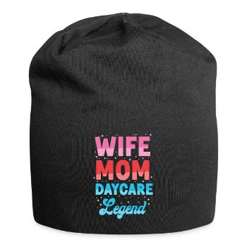 Childcare Daycare Provider Teacher - Jersey Beanie - black - Front