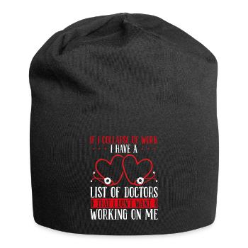 Emergency Medical Nurse Funny ER Technician ER - Jersey Beanie - black - Front