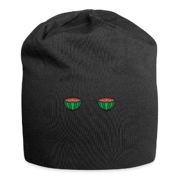 Beach 2022 Tropical Fruit Watermelon Summer - Jersey-Beanie - Schwarz - Vorne