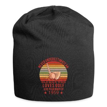 Golfeur Golfeur Né en 1959 Anniversaire - Bonnet en jersey - noir - Devant