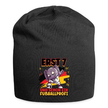7. Geburtstag Fußballprofi Fußball Kinder - Jersey-Beanie - Schwarz - Vorne