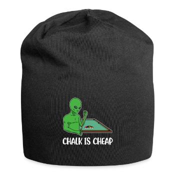 Chalk Is Cheap Billard Geschenk - Jersey-Beanie - Schwarz - Vorne