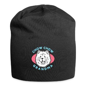 Chow Chow Grandma Hunde Hundebesitzer Geschenk - Jersey-Beanie - Schwarz - Vorne