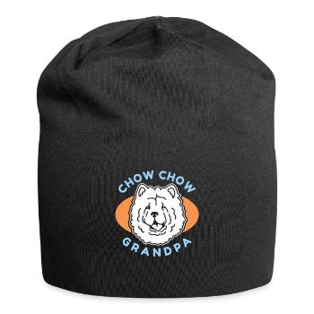 Chow Chow Grandpa | Hunde Hundebesitzer Geschenk - Jersey-Beanie - Schwarz - Vorne