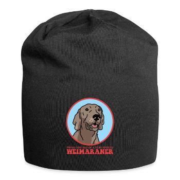 Weimaraner Papa Propriétaire de chien Chien Cadeau - Bonnet en jersey - noir - Devant